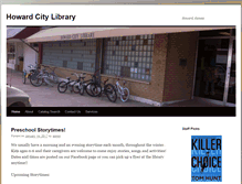 Tablet Screenshot of howardlibrary.org